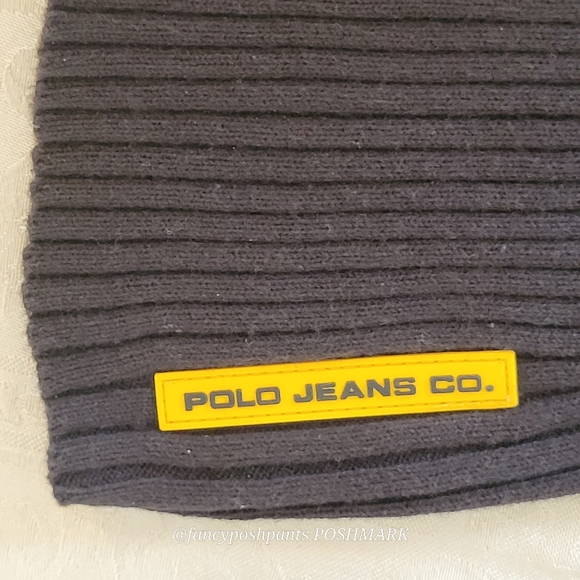 RALPH LAUREN Special logo Polo Jeans patch 100%cotton flattering ribknit sweater - Picture 13 of 15